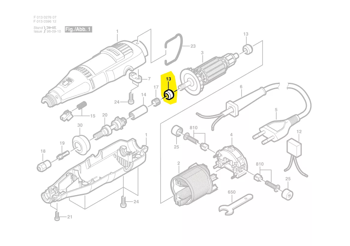 Palier rotor Dremel 276 et 396